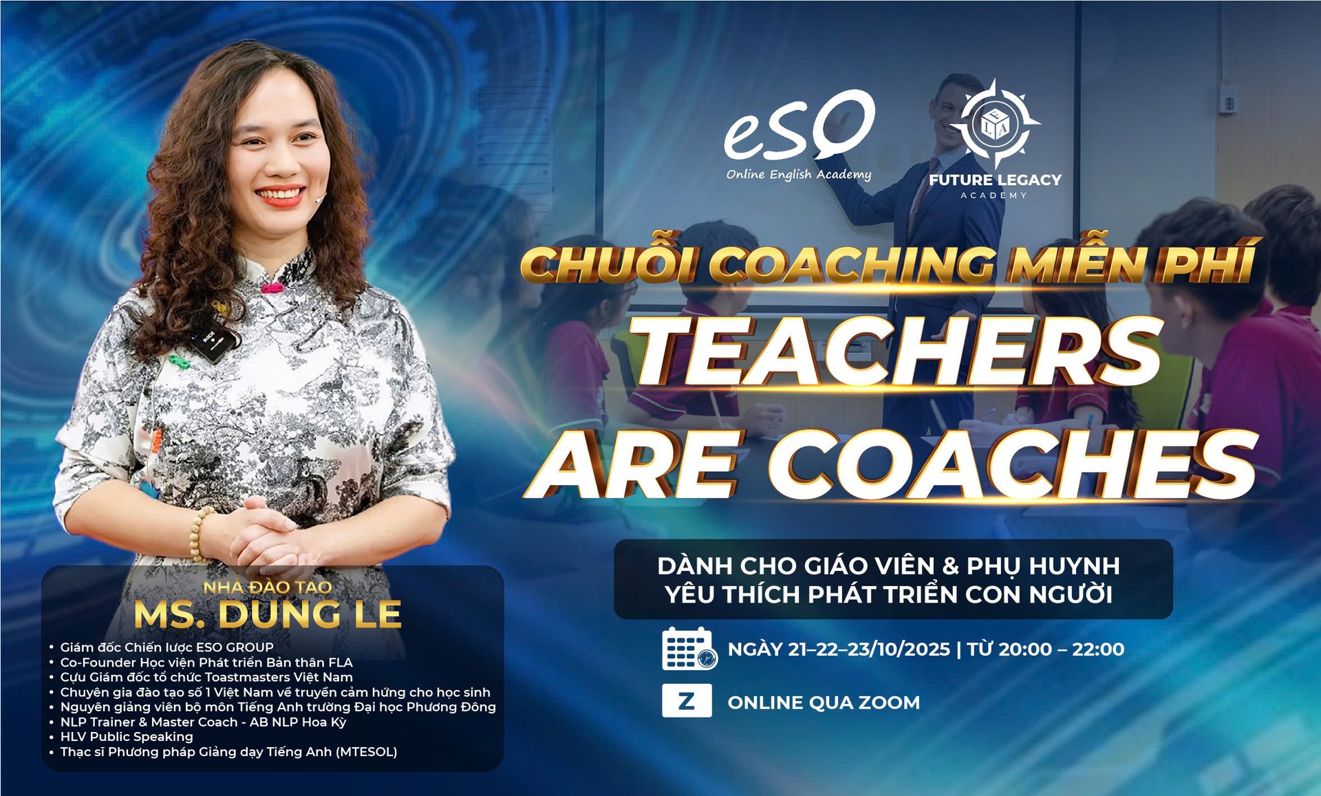 CHUỖI CHƯƠNG TRÌNH TEACHERS ARE COACHES - ONLINE